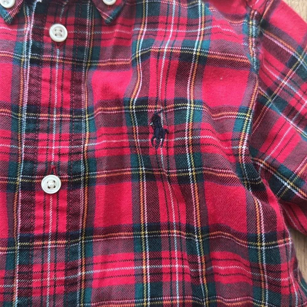 Ralph Lauren Plaid Shirt, size 2t.